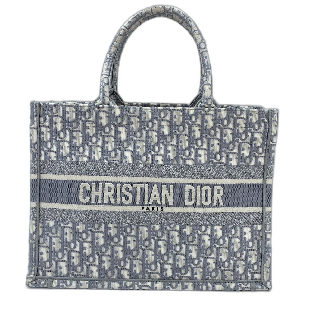 Christian Dior Book Tote Bag White